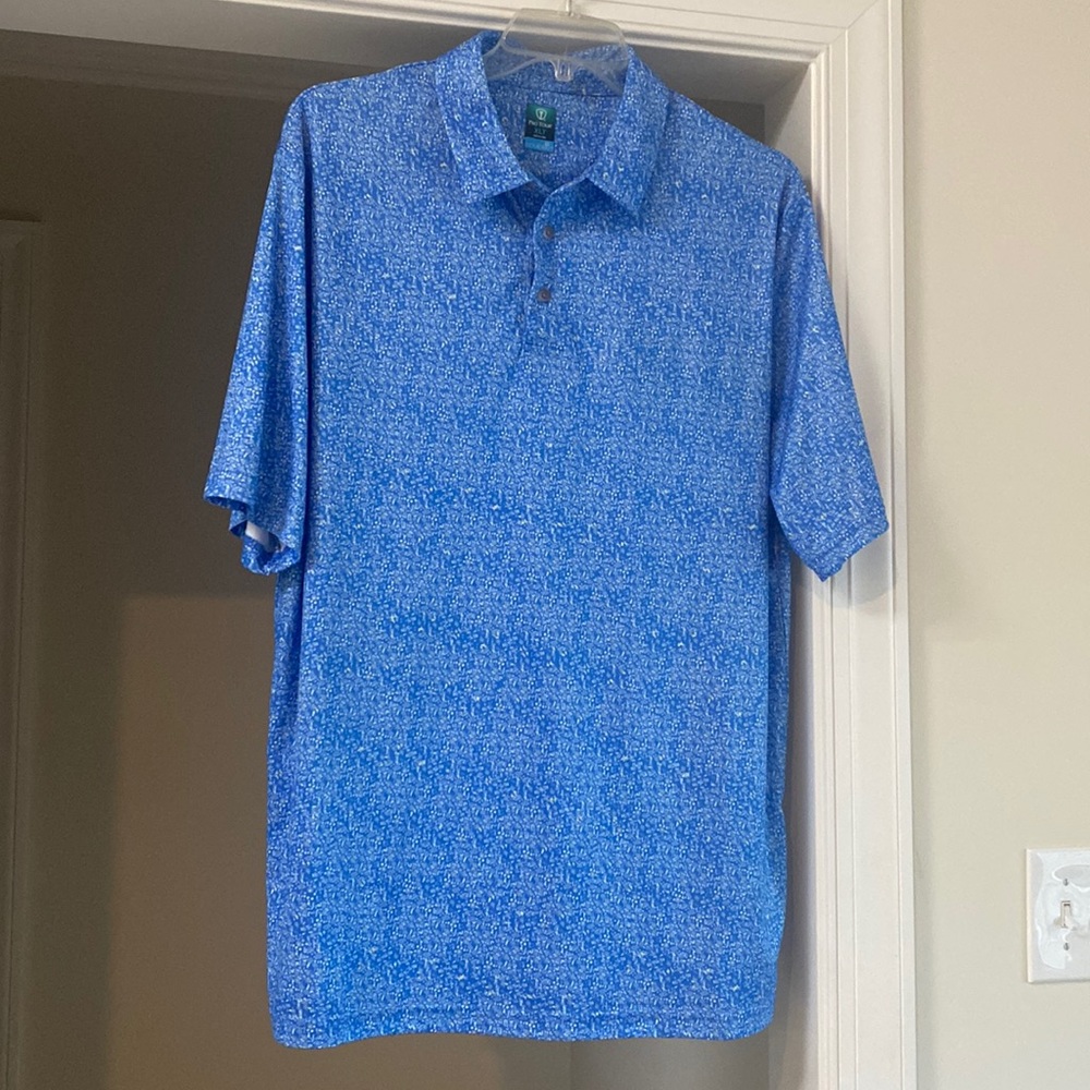 Pro Tour Cool Play EUC Blue & White Soft Golf Men’s Polo Shirt - Size XL